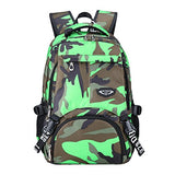 ABage School Backpack Casual Travel College Student Daypack Bookbag Book Bag, Green