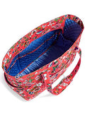 Vera Bradley Quilted Signature Cotton Get Carried Away Tote/Travel Bag (Coral Floral)