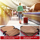 Suitcase Luggage Sets 3 Piece Travel Carry with Password Lock Lightweight Durable ABS Spinner 20 24 28 inch,Red