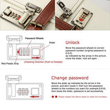 Unitravel Vintage Suitcase Set Spinner Travel Hardside Luggage Sets Pu Trunk