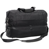 Andiamo Avanti Collection Drop Bottom Satchel, Midnight Black, One Size