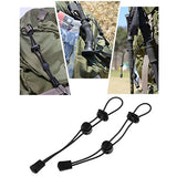 Baoblaze 2pcs/set Securing Fixing Hiking Stick Walking Pole Elastic Cord for Mountaineering