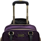 Kensie 16" Under Plane Seat Luggage Tote, Purple With Gold Color Option