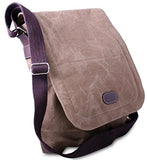 Leatherbay Urban Hipster Messenger Bag,Stone Olive,One Size