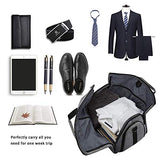 BUG Garment Bags, Convertible Garment Bag with Shoulder Strap, Shoes Compartment, Carry on Travel Suit Bags, 2 in 1 Garment Duffle Bag for Men Women Weekender Bag