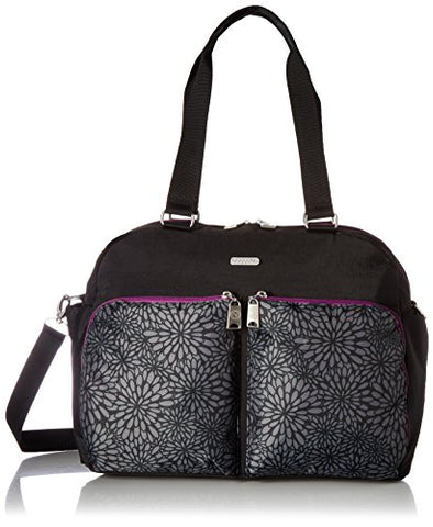 Baggallini Women'S Travel Duffel, Pewter Floral Multi