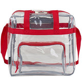 Eastsport Clear Nfl Stadium Approved Tote, Sport Red