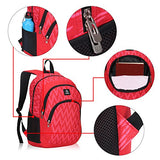 Veegul Cool Backpack Kids Sturdy Schoolbags Back To School Backpack For Boys Girls,Red