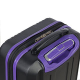 Olympia Apache Ii 21" Carry-on Spinner, BLACK+PURPLE, One Size