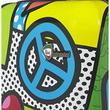 Mia Toro Peace And Love Luggage 3 Piece Set, Contemporary