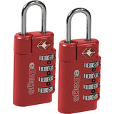 eBags TSA Accepted Lock 4-Dial Combo (2pk) (Red)