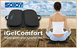 Sojoy iGelComfort 3 in 1 Foldable Gel Seat Cushion Featured with Memory Foam (A Must-Have Travel Cushion! Smart, Easy Travel Cushion) (Size: 18.5" x 15" x 2")