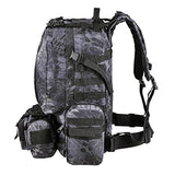 Aw Black Pythons Grain Waterproof Camping Bag 23X19X5.5" Backpack Military Tactical Travel Hike