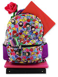 Disney Princess Emoji Girl's 16 Inch School Backpack Bag (One Size, Purple)