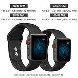Kaome Compatible with Apple Watch Band 44mm 42mm,Soft Strap Sport Band for iWatch Apple Watch