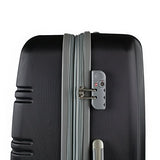 AGT Spinner TSA 2-Piece, Checked, Carry-On Luggage (30 inch, Black)