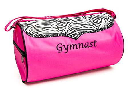 Sassi Designs Zebra Gymnast Medium Roll Duffel Bag
