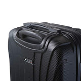 Mia Toro Italy Nicosia Hardside Spinner Carry-on, Black
