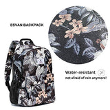 Original Floral Leaf Travel Backpack,Waterproof Gym Backpack Suitable for Travel,Gym,School,Shopping,Yoga,Hiking,Beach (I)