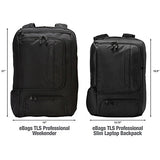 Ebags Professional Slim Laptop Backpack (Solid Black)