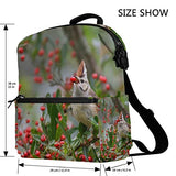 Backpack Red Fruit Beautiful Tree Bird Mens Laptop Backpacks Hiking Bag School Daypack