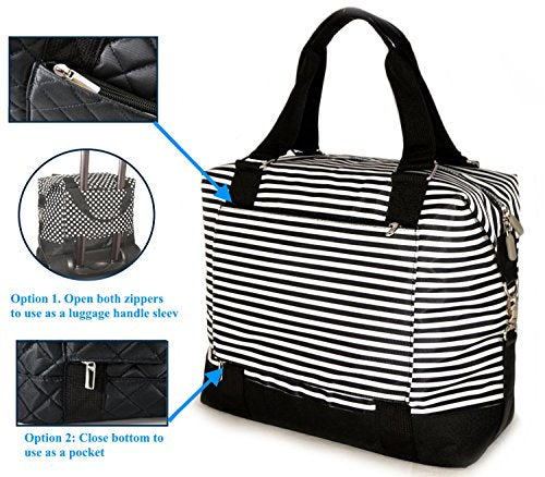 Travel Weekender Overnight Carry-On Under The Seat Shoulder Tote Bag ...