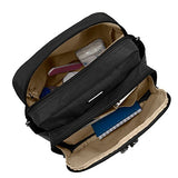 Baggallini Messenger Sling Organizer Shoulder Backpack Bag w Key Chain (Black/MES160)