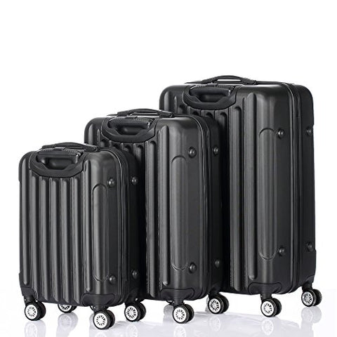 SSLine Luggage Set,3 Piece Set Suitcase Lightweight Carry-On Luggage,Plastic Metal Material Hard Shells(20in24in28in)