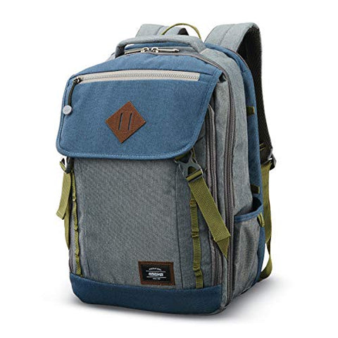 American Tourister Dig Dug Backpack, Grey/Navy, 18"
