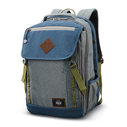 American Tourister Dig Dug Backpack, Grey/Navy, 18"