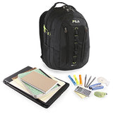 Fila Vertex Tablet And Laptop School Backpack, Black, One Size
