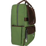 Lencca Novo Canvas And Vegan Leather Backpack Crossover For Up To 15.6 " Laptops (Lennovogrn)