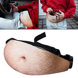 Dad Bag Unisex Belly Fanny Fake Waist Pack with Zipper Adjustable Belt