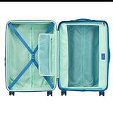 Atlantic Ultra Lite 4 Hardside 21 And 24-Inch Expandable Spinners, Travel Pillow (Surf Blue)