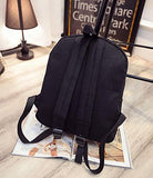 Rain'S Pan Anime Sailor Moon Cartoon Luna Cosplay Canvas Backpack School Bag Black