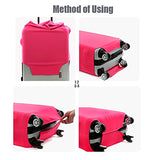Dofover Thicken Anti-dust Travel Luggage Protective Cover Elastic Solid Color Suitcase Cover (XL,