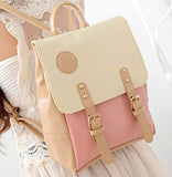 Big Mango Fashion Outdoor Bag Schoolbag Laptop Backpack Soft Satchel Handbag For Female (Pink)