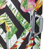 GIOVANIOR Tropical Flamingo Parrot Luggage Cover Suitcase Protector Carry On Covers