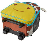 Skip Hop Zoo Little Kid & Toddler Travel Rolling Luggage Backpack (Ages 3+), Multi, Jules Giraffe