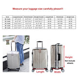 Luggage Cover,Clear Pvc Transparent Travel Suitcase Protector Dust-Proof Cover For 20-28 Inch