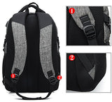 Scarleton Water Resistant Backpack H20410301 - Grey/Black