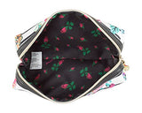 Betsey Johnson Nylon Pencil Pen School Supplies Stationary Case Pouch Bag Holder - Floral