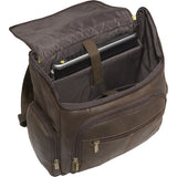 Distressed Leather Laptop Backpack