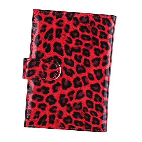 Mikash Women New Small Leopard Print Passport Clasp Passport Holder Card Case Wallet S | Model
