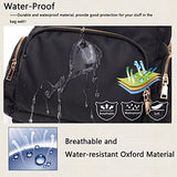 Nylon Waterproof Backpack Bag - Top Handle Rucksack Lightweight Durable CasualSchool Bag (Purple)