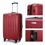Fochier Luggage 3 Piece Set Hardshell Lightweight Spinner Suitcase 20in24in28in