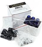 Vivaplex, 6, Cobalt Blue, 10 ml Glass Roll-on Bottles with Stainless Steel Roller Balls - .5 ml Dropper Included