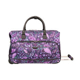Ricardo Beverly Hills Mar Vista 20-Inch 2 Wheel City Rolling Duffel, Purple Paisley