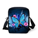 Youngerbaby Kids Casual Cross Sling Bag Cute Butterfly Print Design Shoulder Bag