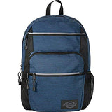 Dickies Double Deluxe Backpack Navy Heather Ripstop & Knit Cap Bundle